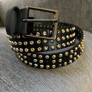 CAbi Black Belt with Gold and Silver Studs #4031